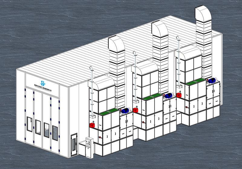 大型工業噴烤漆房-側墻